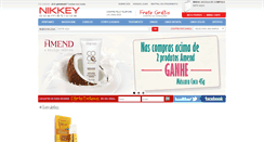Desktop Screenshot of nikkeycosmeticos.com.br