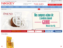 Tablet Screenshot of nikkeycosmeticos.com.br